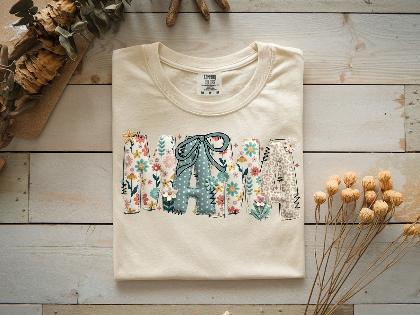 Mama Florals - Full Color - DTF Transfer - 2 to 5 business days