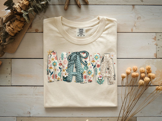 Mama Florals - Full Color - DTF Transfer - 2 to 5 business days