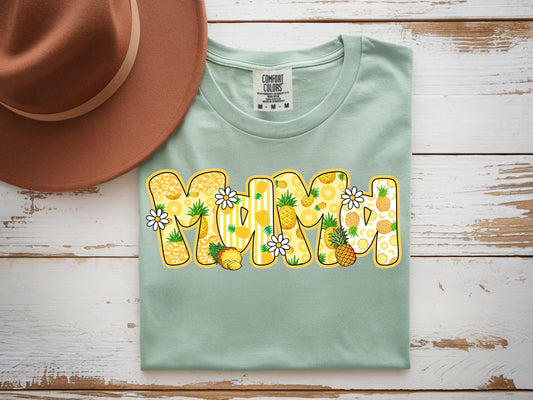 Mama Pineapples - Full Color - DTF Transfer - 2-5 Business Days