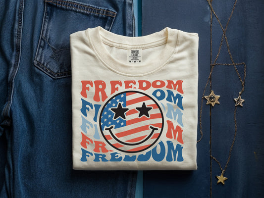 Freedom Smile-Full Color - DTF Transfer - 2 to 5 business days