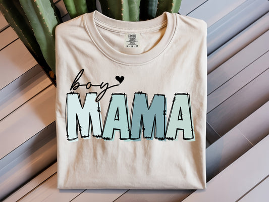 Boy Mama - Full Color - DTF Transfer -  2-5 Business Days