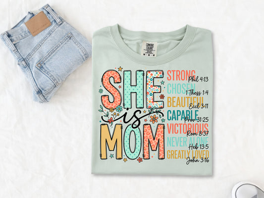 She is Mom -Full Color - DTF Transfer - WHOLESALE