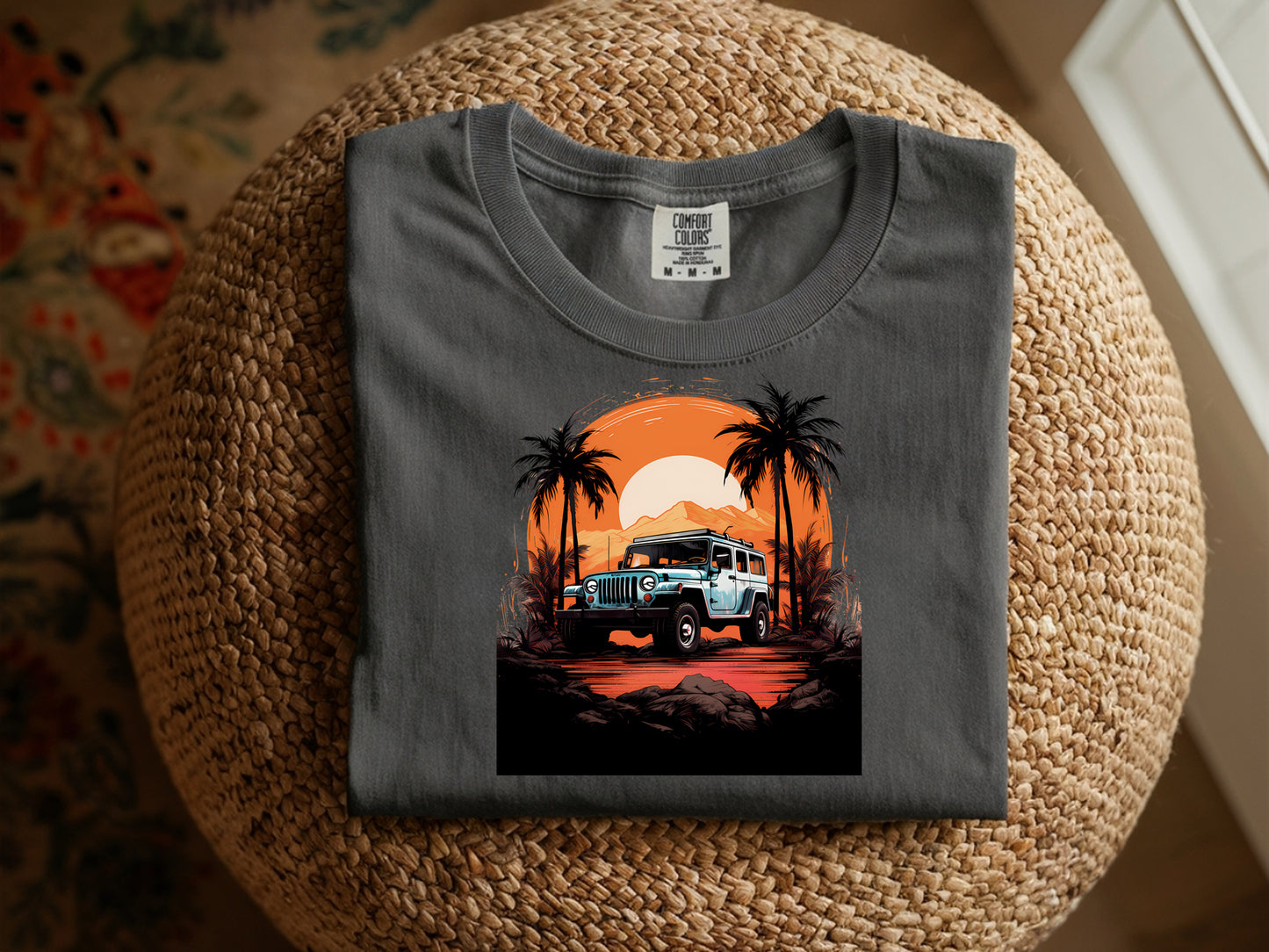 Jeep Sunset - Full Color - DTF Transfer