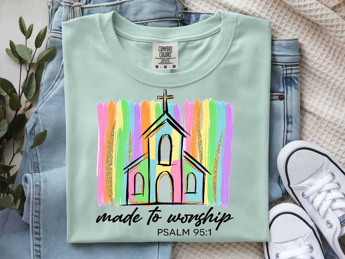 Made to Worship-Full Color - DTF Transfer - 2 to 5 business days