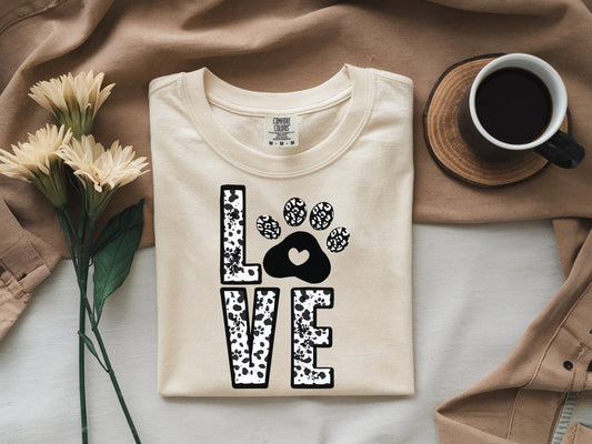Paw Love- Full Color - DTF Transfer - WHOLESALE