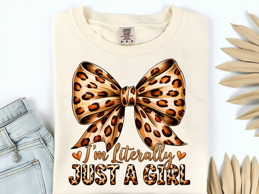 Just A Girl -Full Color - DTF Transfer - WHOLESALE