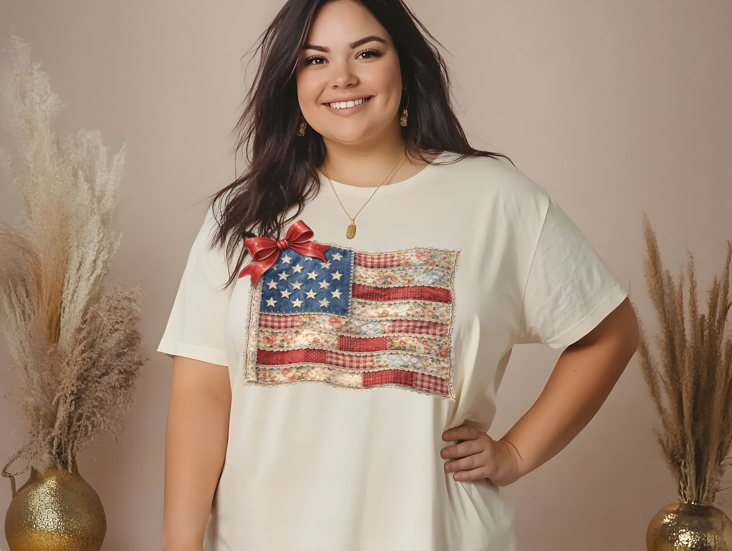 Quilted Flag - Full Color - DTF Transfer - 2 to 5 business days