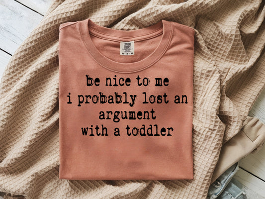 Toddler Argument- Full Color - DTF Transfer - WHOLESALE