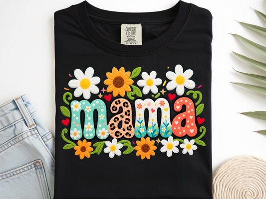 Mama Florals - Full Color - DTF Transfer - 2-5 Business Days
