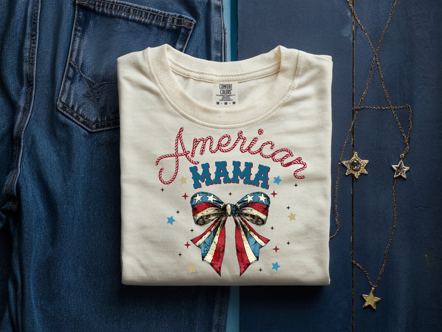 American Mama- Full Color - DTF Transfer - 2 to 5 business days