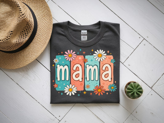 Mama Flowers- Full Color - DTF Transfer - 2 to 5 business days