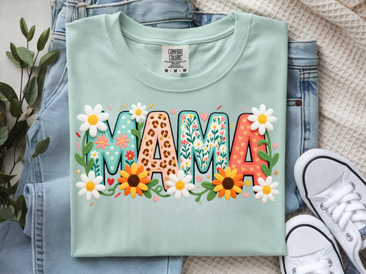 Mama Daisy- Full Color - DTF Transfer - 2 to 5 business days
