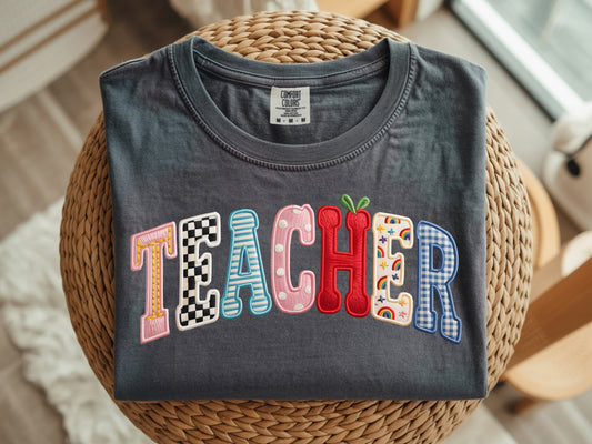 Teacher Quilted - Full Color - DTF Transfer - 2 to 5 business days