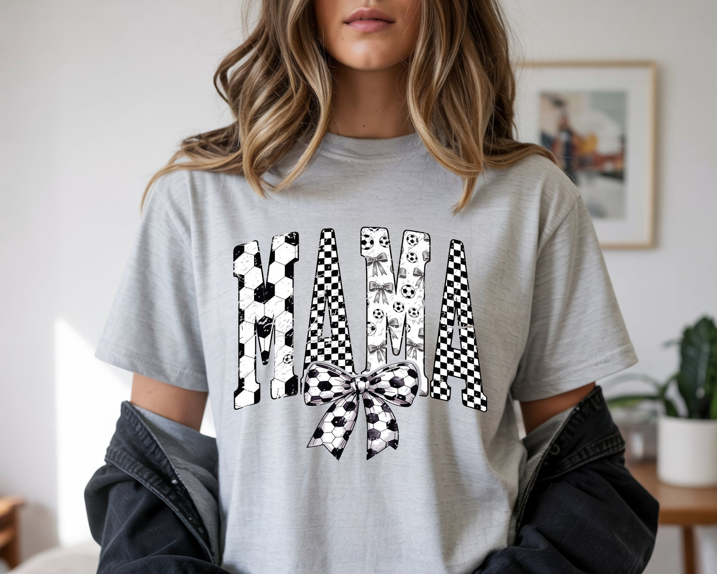 Soccer mama Coquette - Full Color - DTF Transfer - 2 to 5 business days