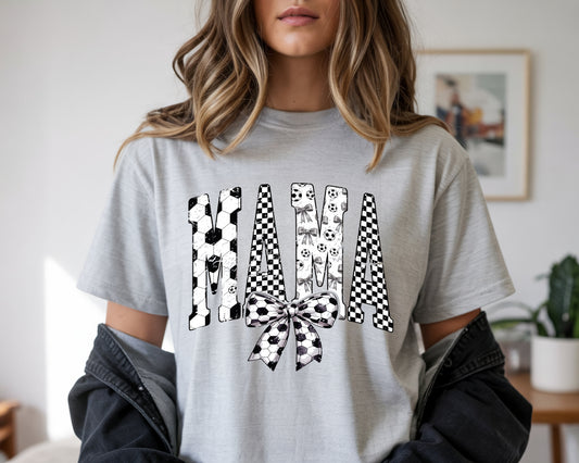 Soccer mama Coquette - Full Color - DTF Transfer - 2 to 5 business days