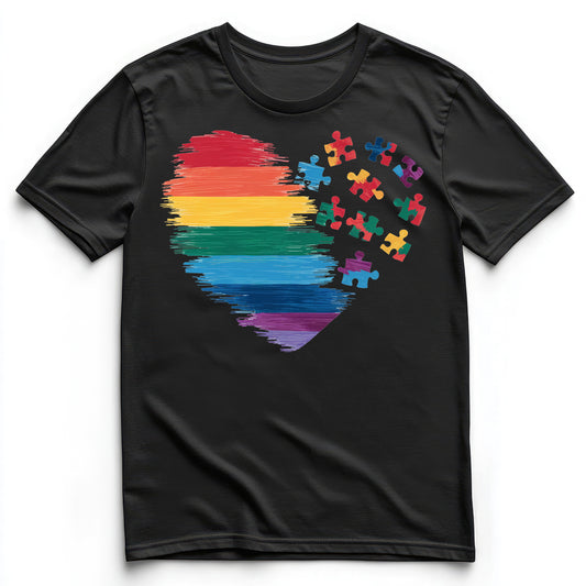 Autism Heart - Full Color - DTF Transfer - 2 to 5 business days
