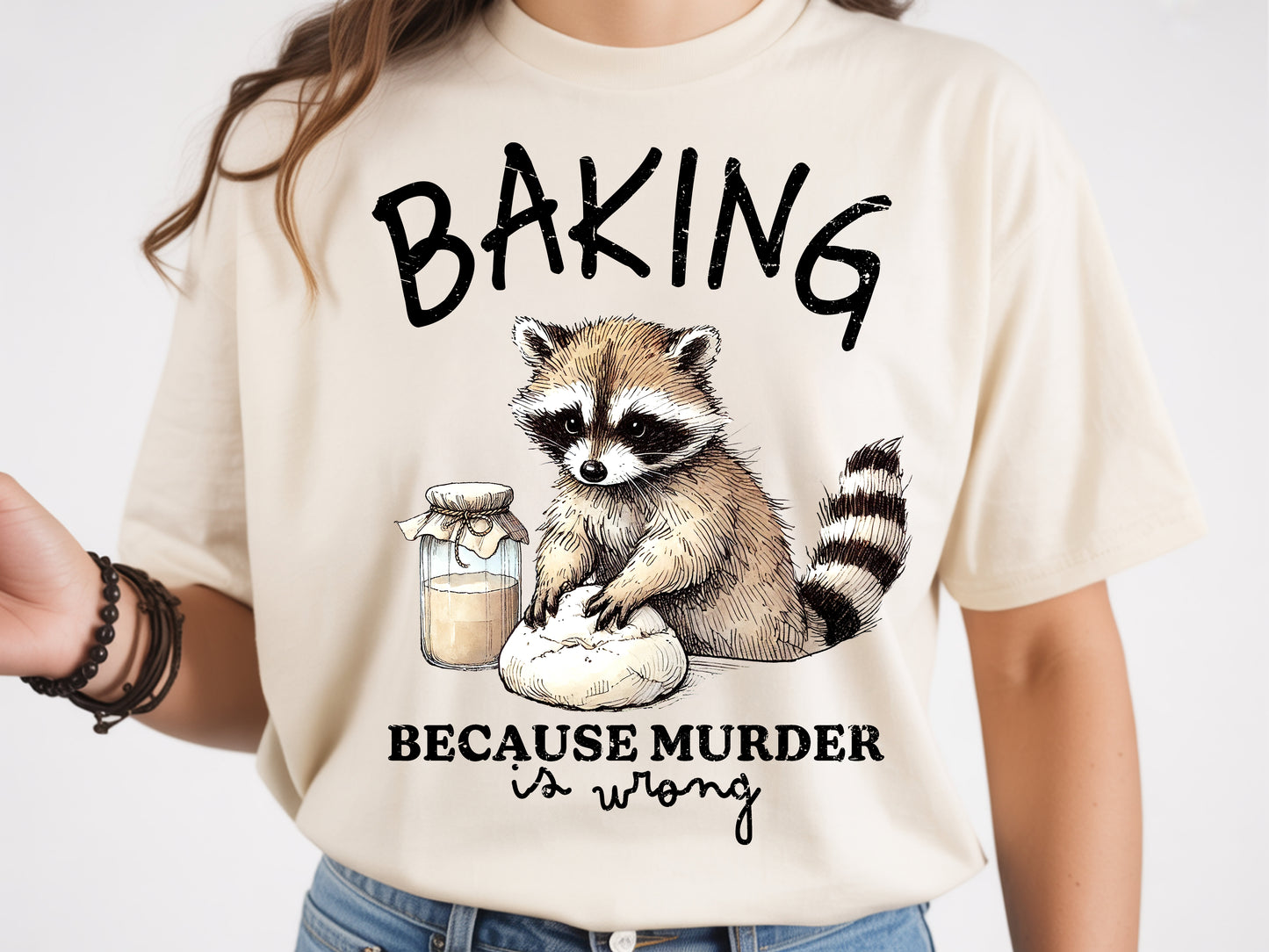 Baking Racoon - Full Color - DTF Transfer - 2 to 5 business days