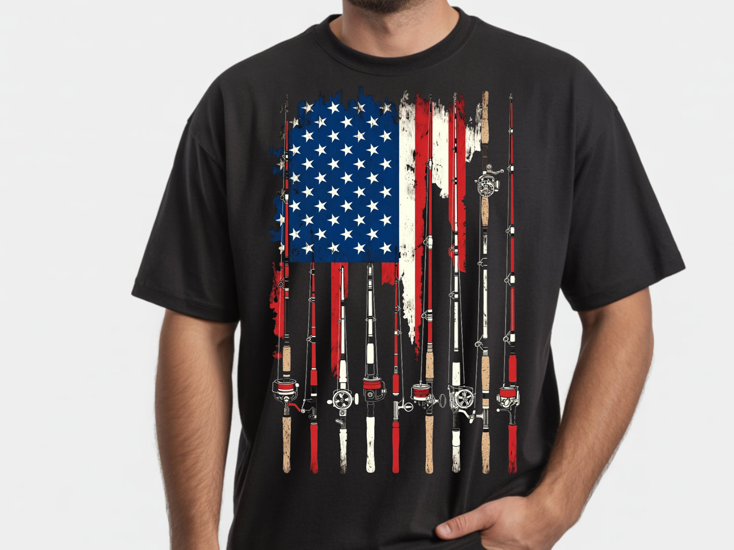 Fishing Flag - Full Color - DTF Transfer - 2 to 5 business days