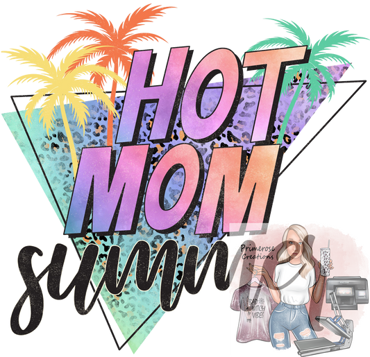 Hot Mom Summer Colorful Leopard DTF