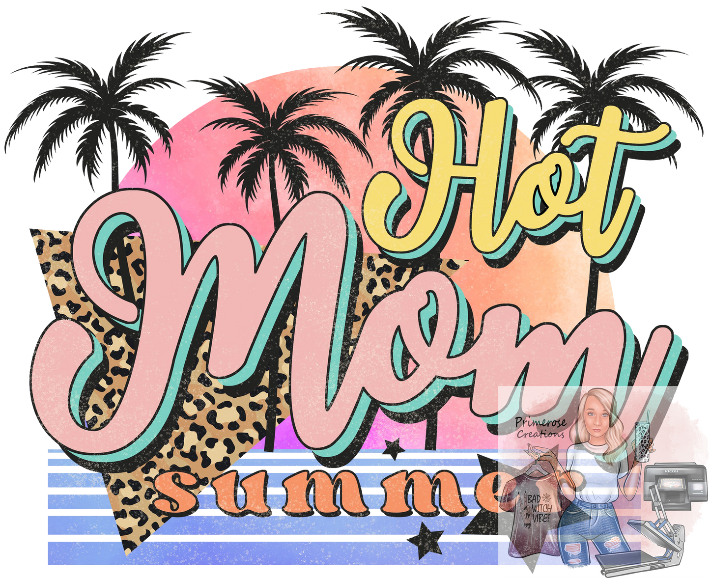 Hot Mom Summer Leopard DTF