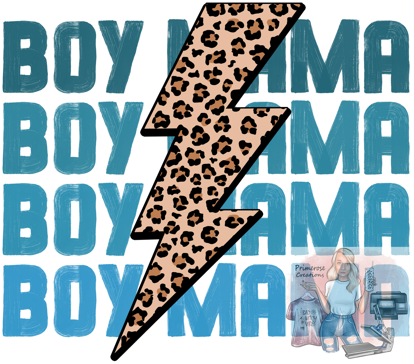 Boy Mama Repeat DTF