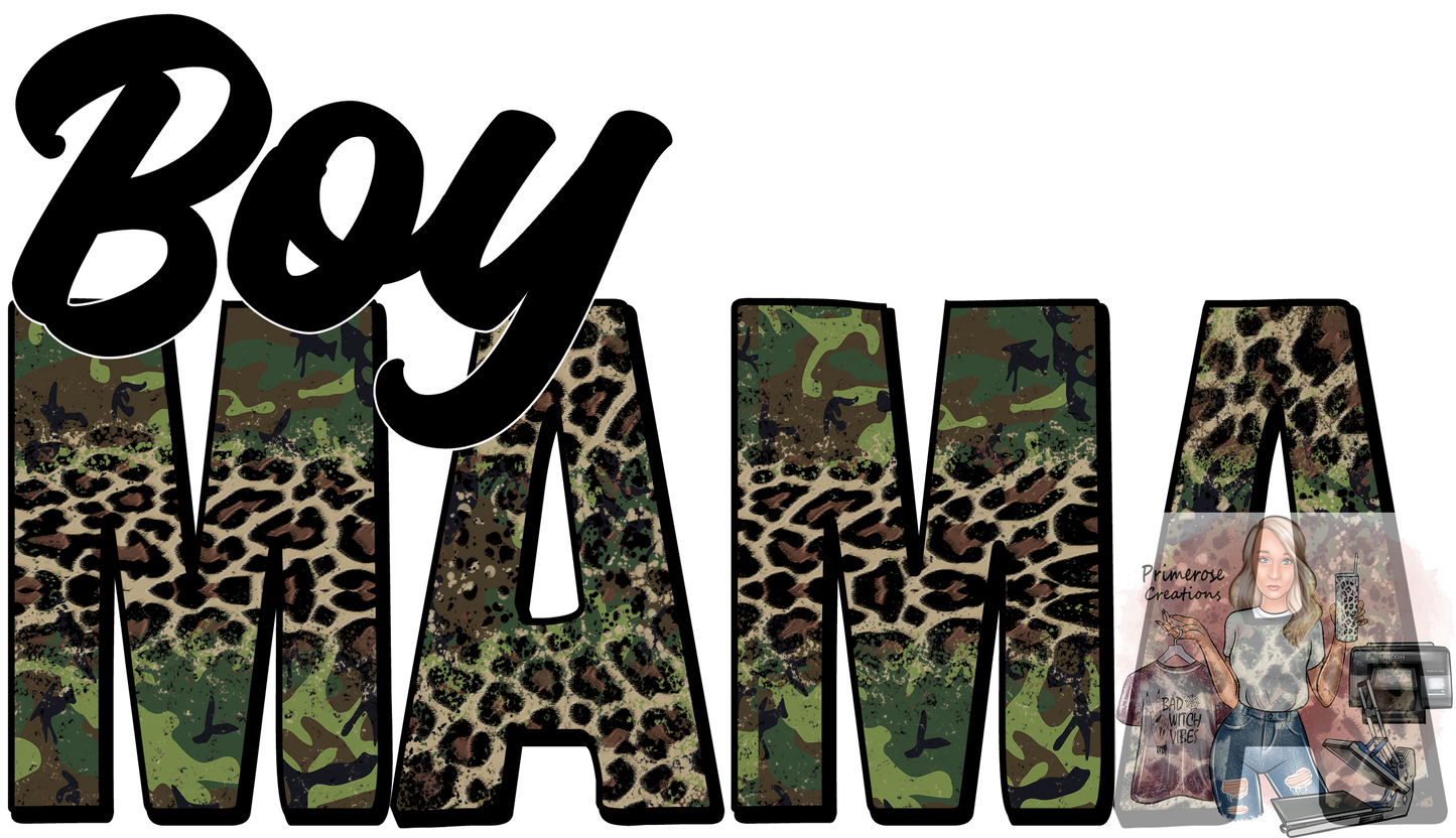 Boy Mama Camo DTF