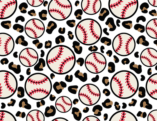 Baseball Cheetah Print Sleeve DTF