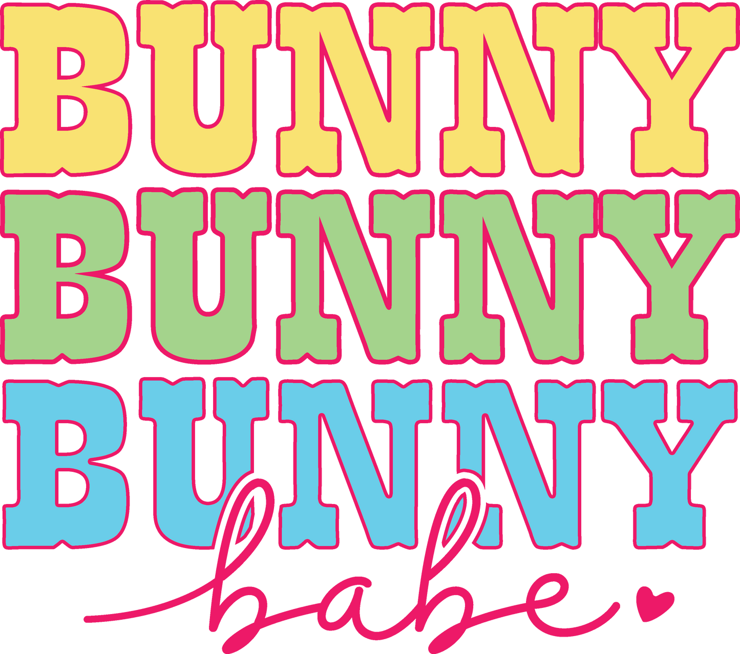 Bunny Babe Repeat DTF