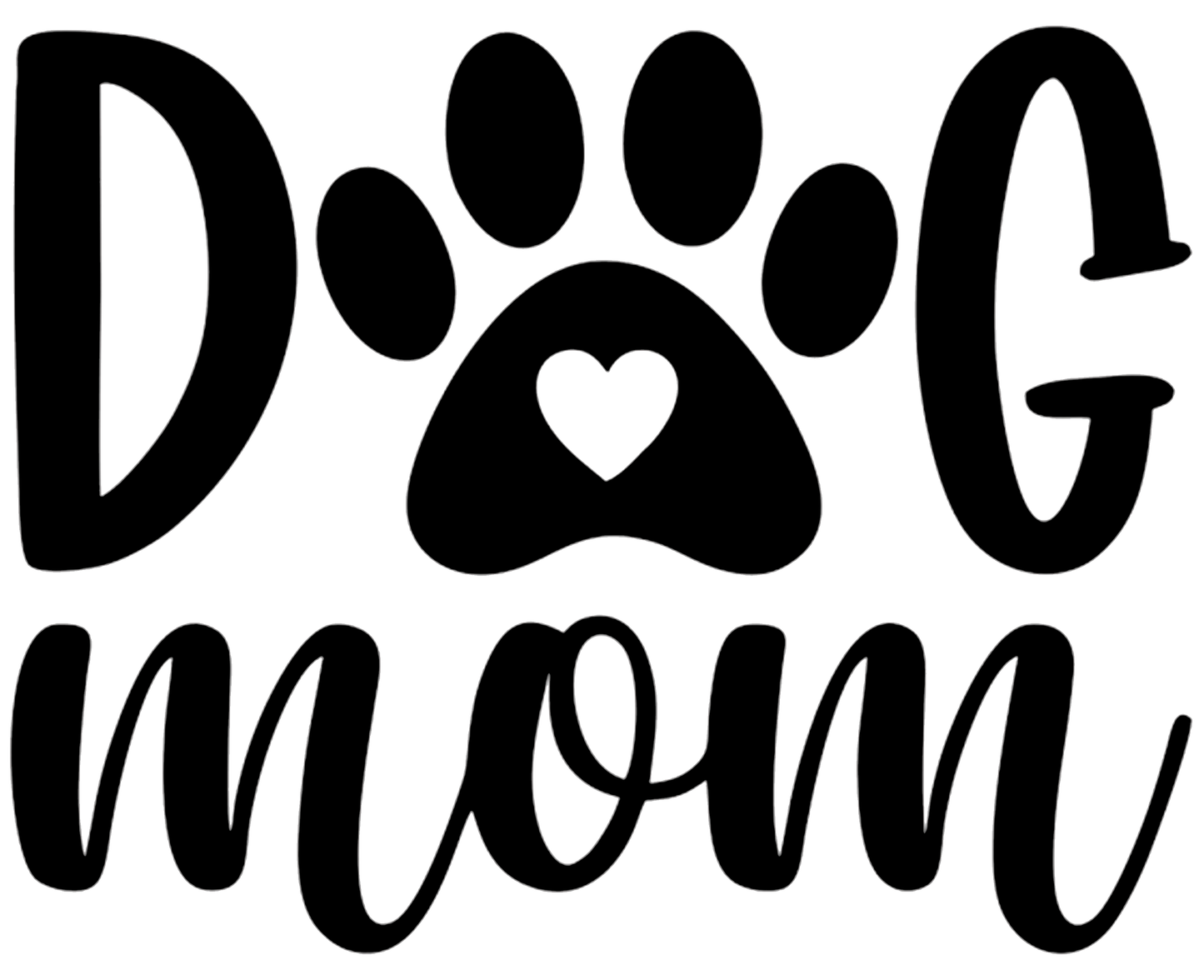 Dog Mom Pawprint