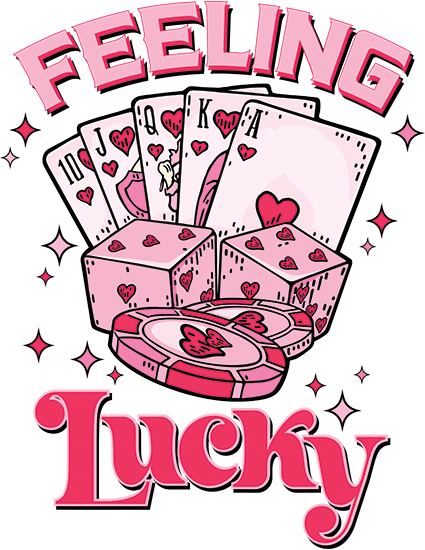 Feeling Lucky Valentine DTF