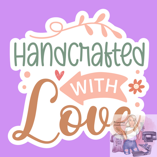 Handcrafted With Love Stickers