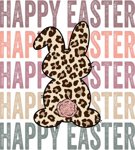 Happy Easter Repeat Cheetah DTF