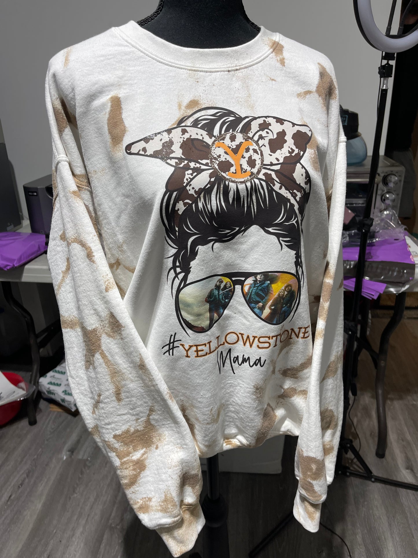 Yellowstone Mama Tie Dye Sweatshirt (Made to Order)