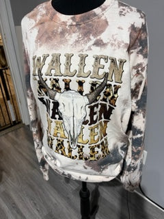 Wallen Repeat Cowhide Long Sleeve T-Shirt (Made to Order)