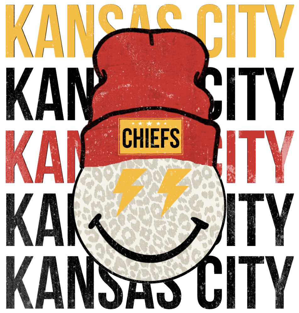 Kansas City Repeat Smiley DTF