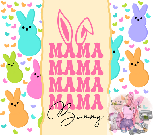 Mama Bunny Repeat Tumbler Wrap