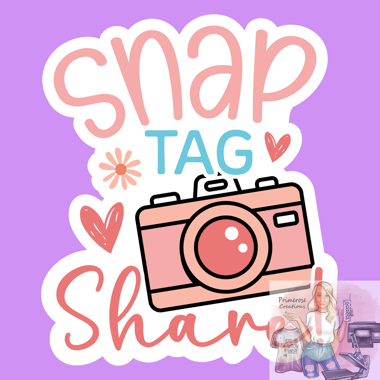 Snap Tag Share Stickers